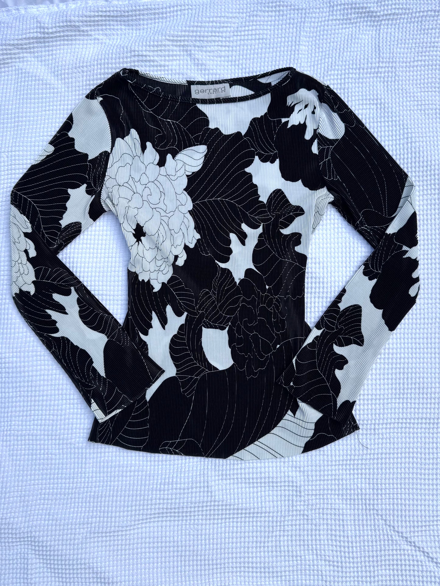 Floral Long-Sleeve Top | Size 12