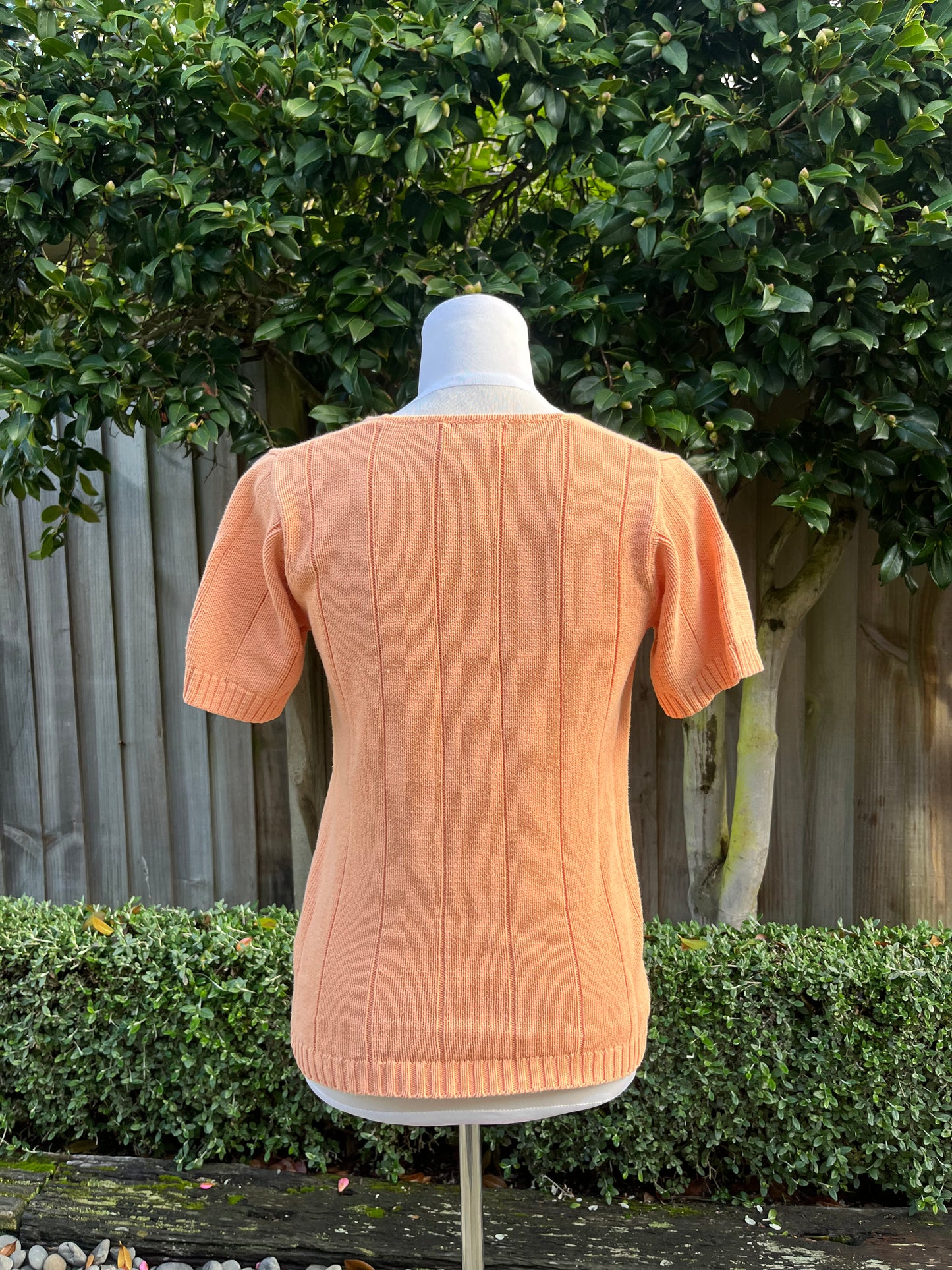 Orange Knitted Top | Size Small