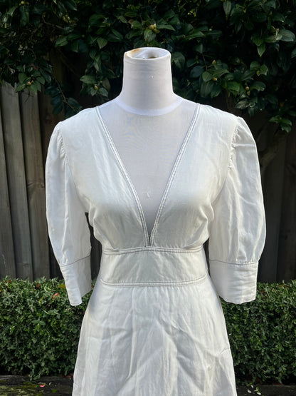 White Baby Doll Mini Dress | Size 8