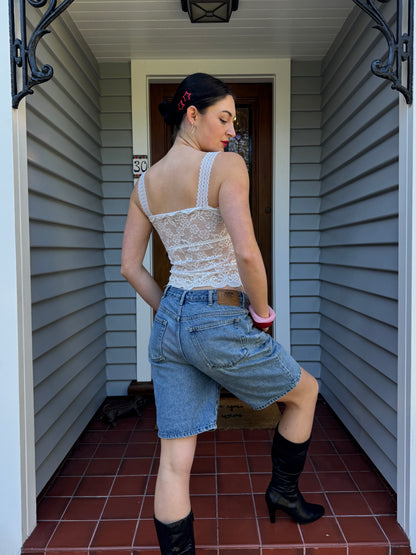 White Lace Cami | Size 8-10