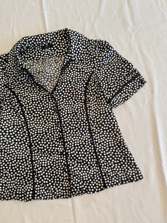 STAXS Polka Dot Blouse | Size 14
