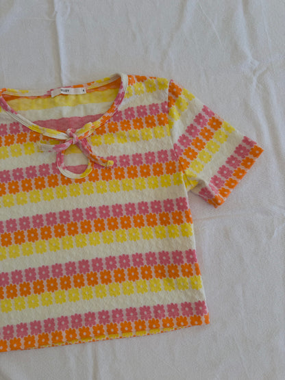 Ruby Flower Crop-Top | Size 8