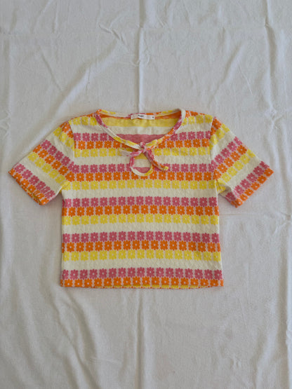 Ruby Flower Crop-Top | Size 8