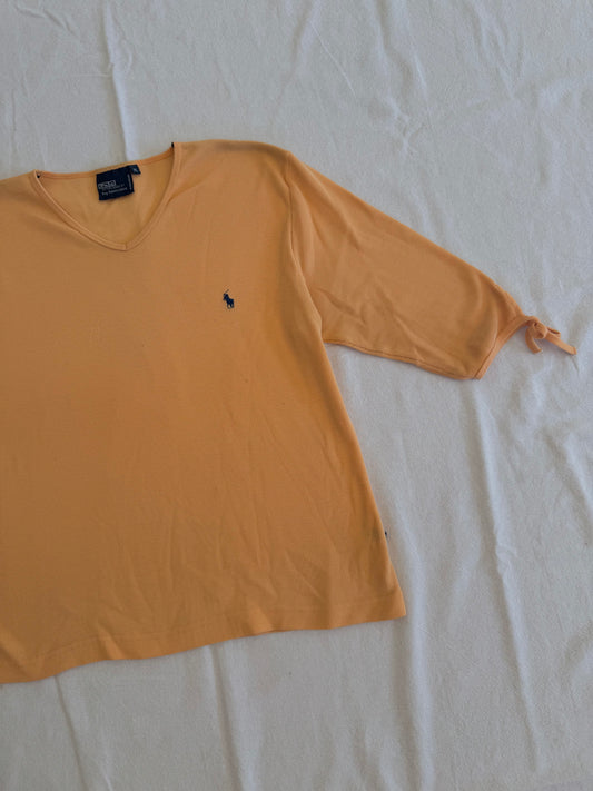 Orange Ralph Lauren Top | Size L-XL