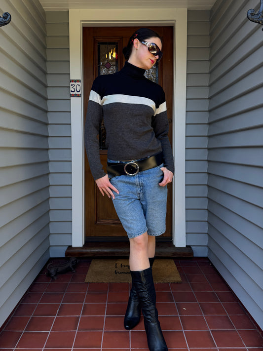 Vintage Wool Blend Turtleneck | Size M