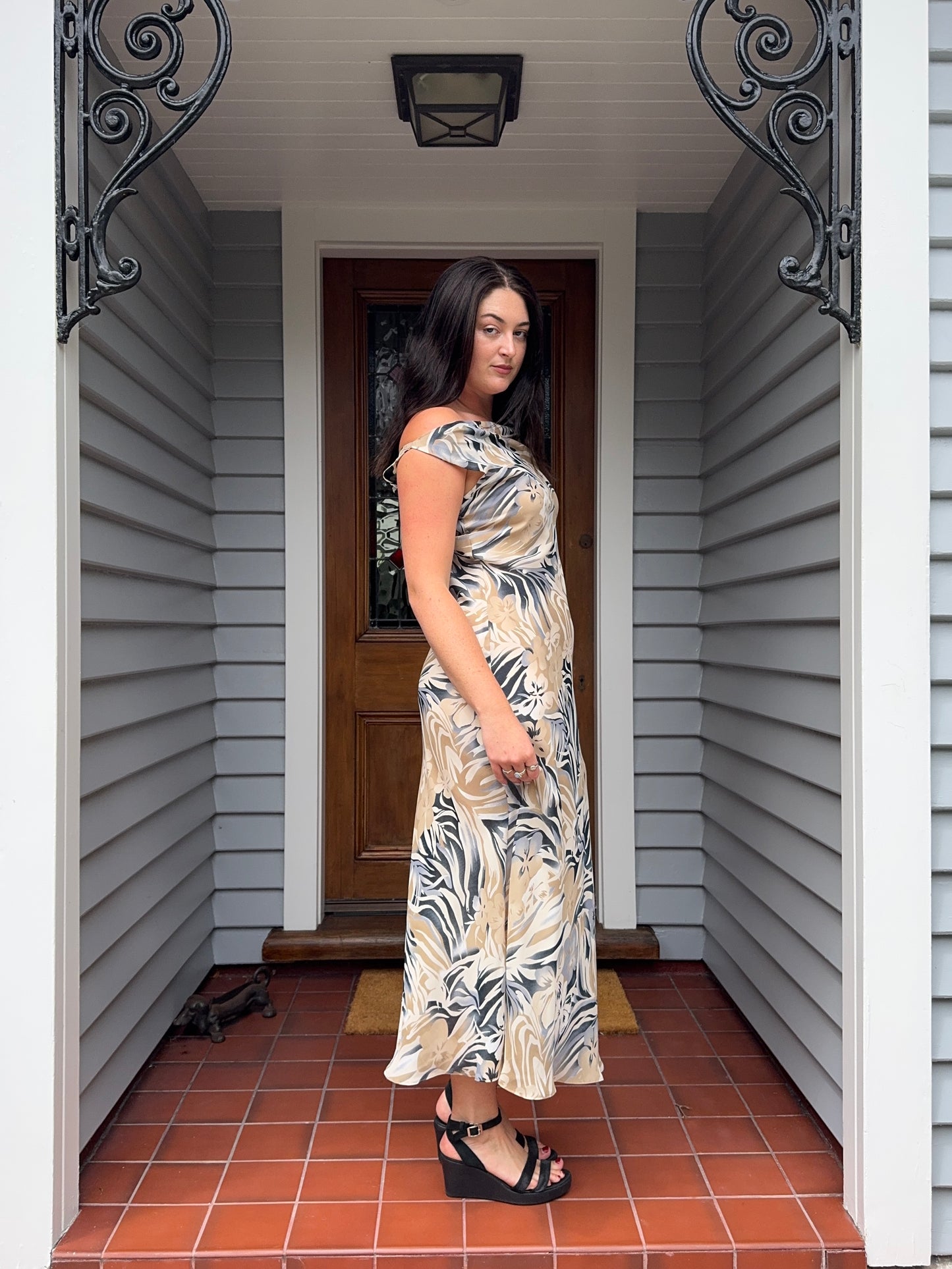 Hawaiian Style Maxi Dress | Size 12