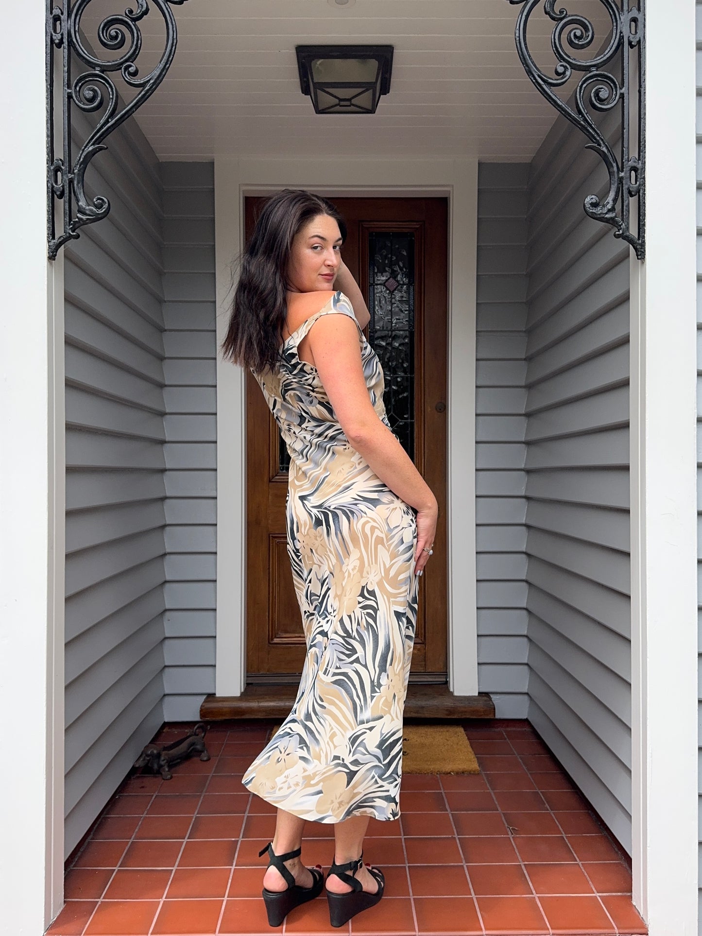 Hawaiian Style Maxi Dress | Size 12