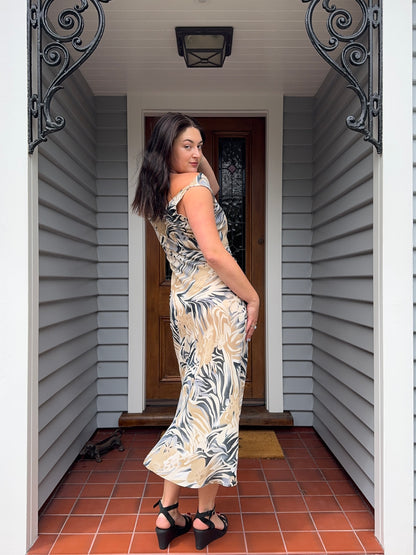 Hawaiian Style Maxi Dress | Size 12