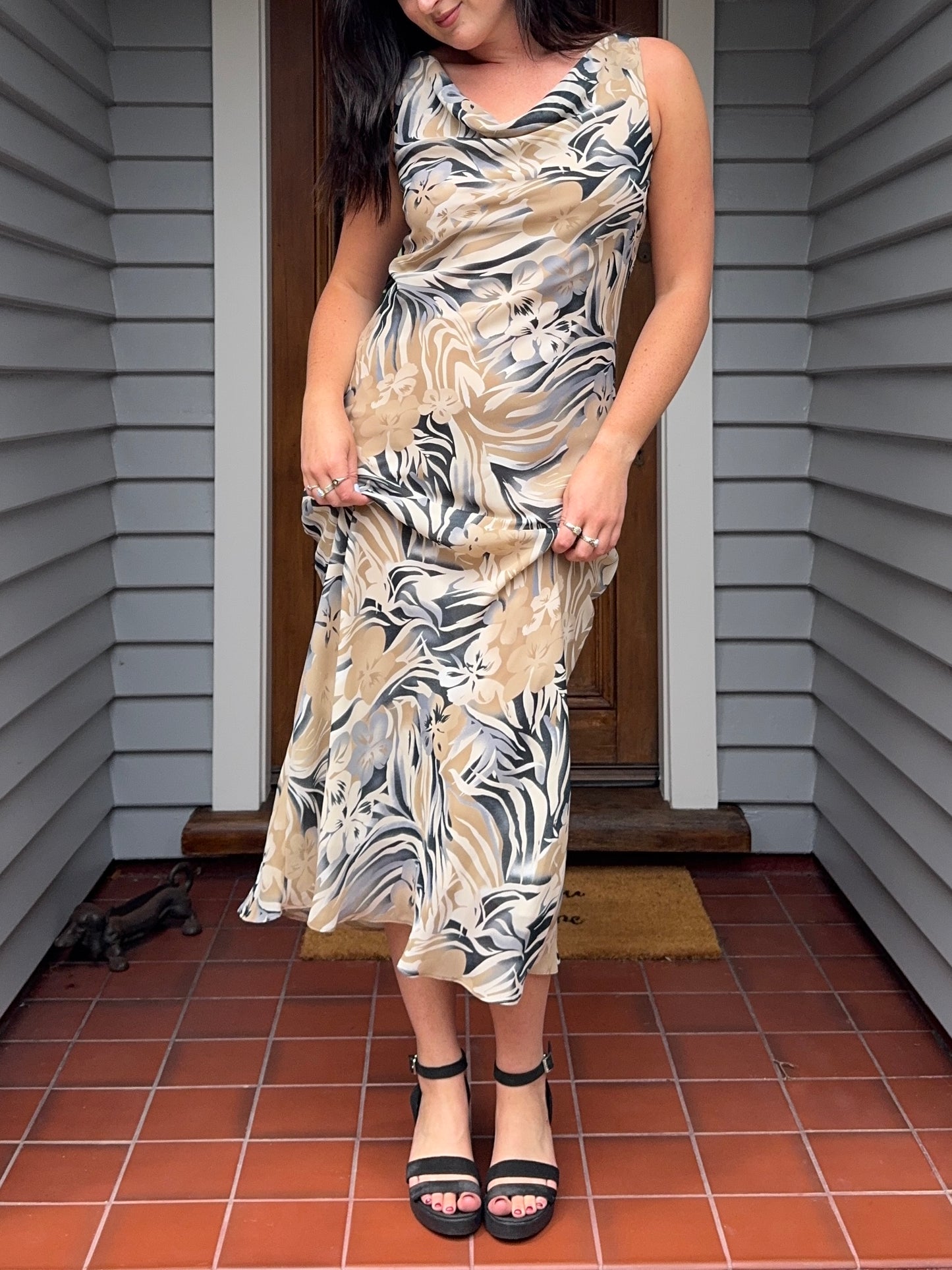 Hawaiian Style Maxi Dress | Size 12