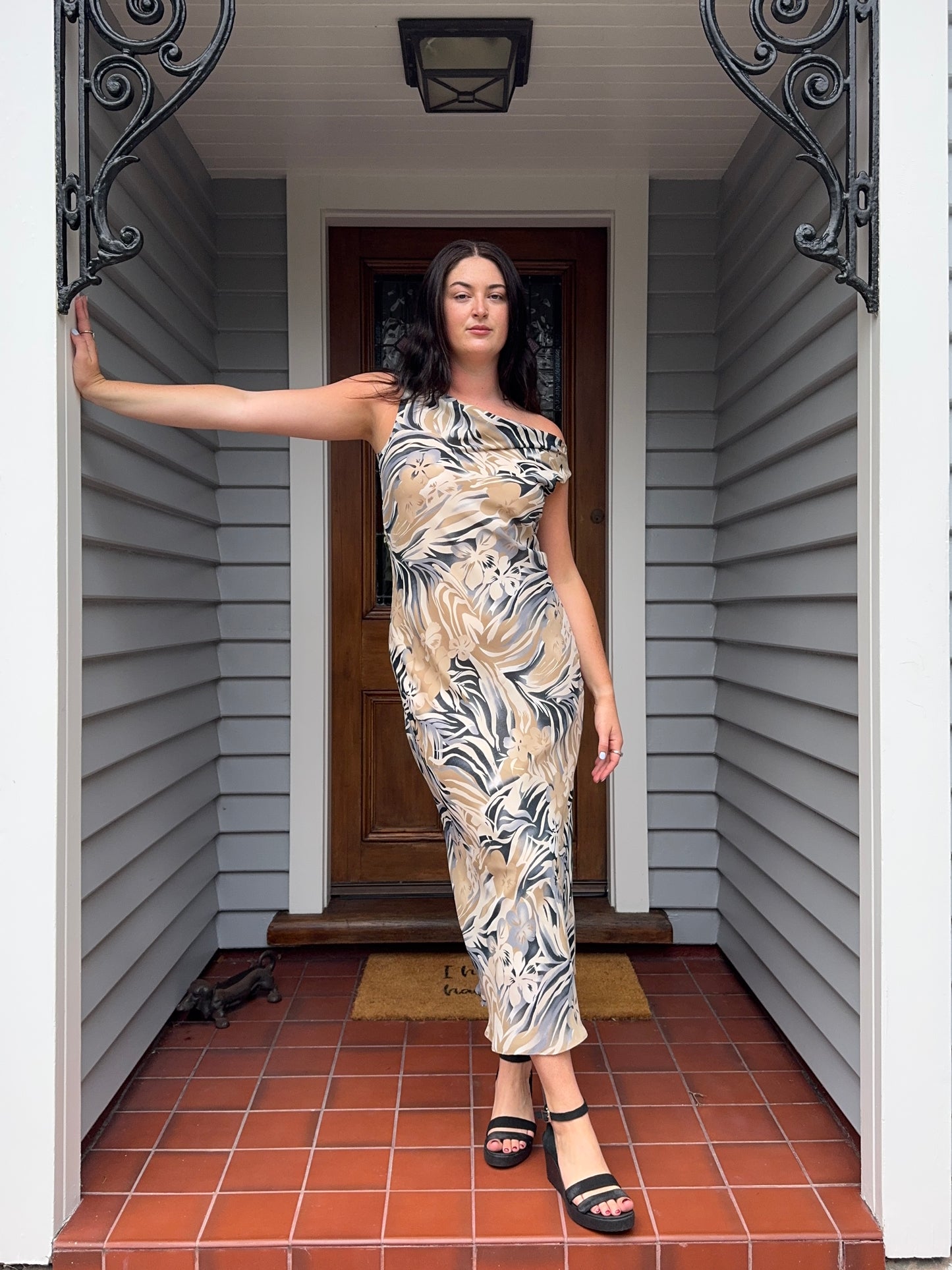 Hawaiian Style Maxi Dress | Size 12