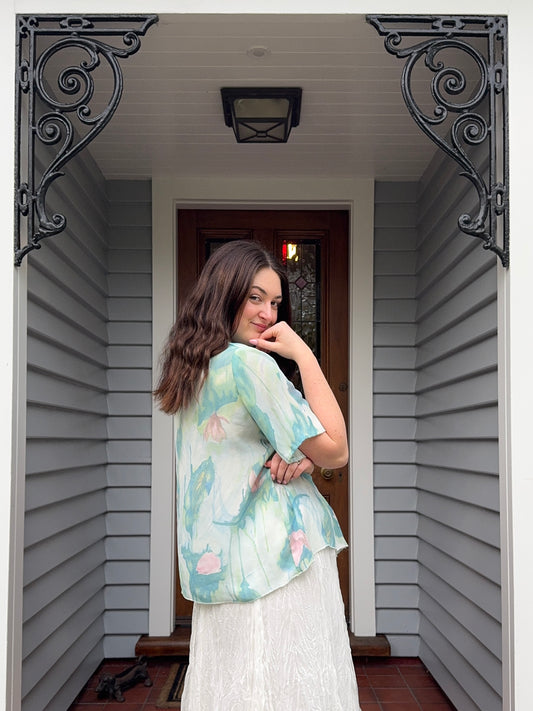 Watercolour-vibe Blouse | Size 12-14
