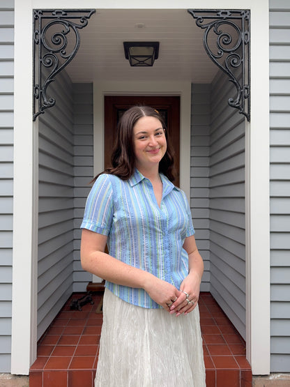 Striped Button-Up Shirt | Size 12