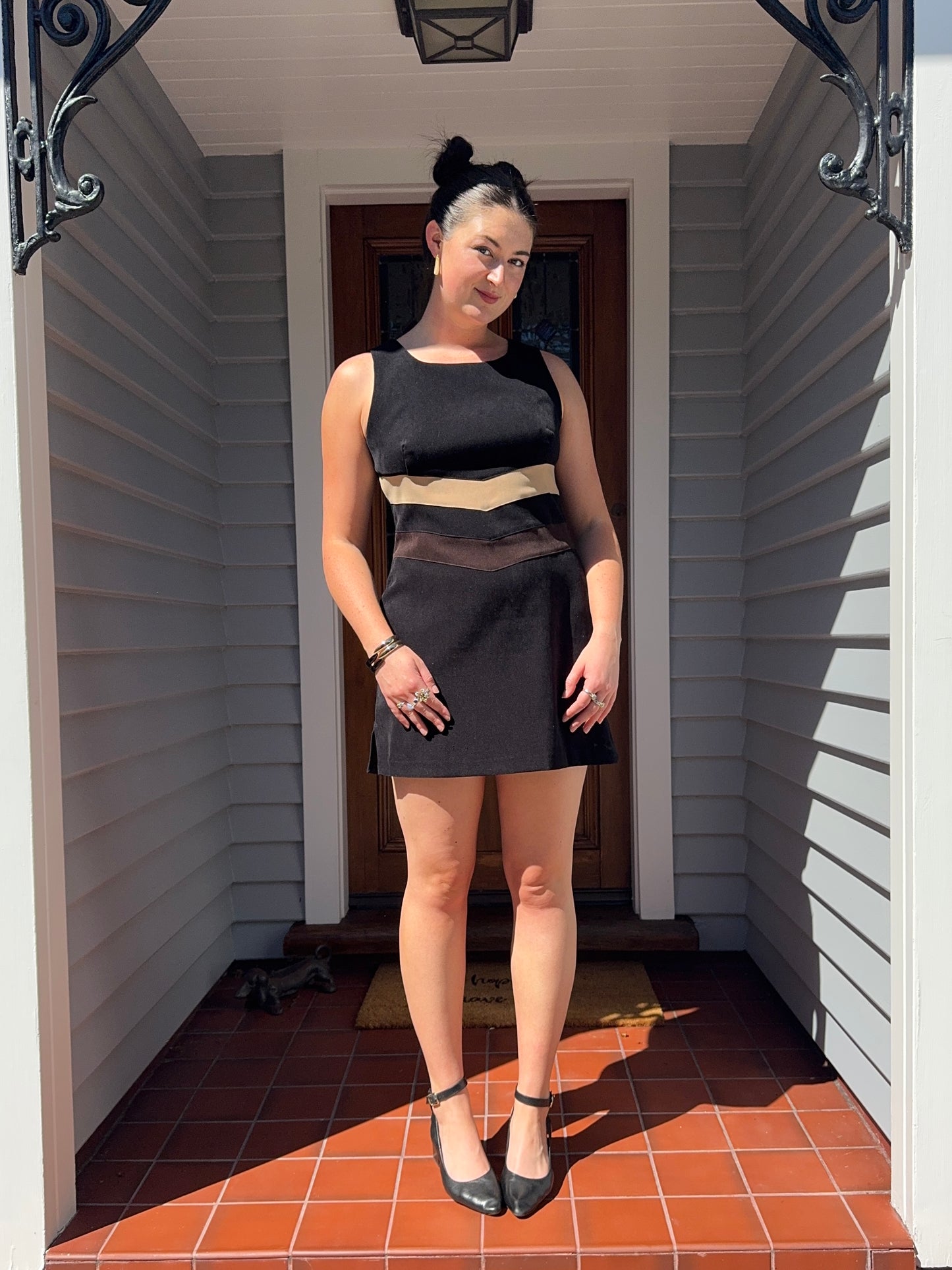 Vintage STAXS 60s-vibe Mini Dress | Size 12-14