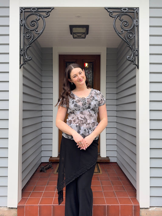 Floral Sheer Blouse | UK 14