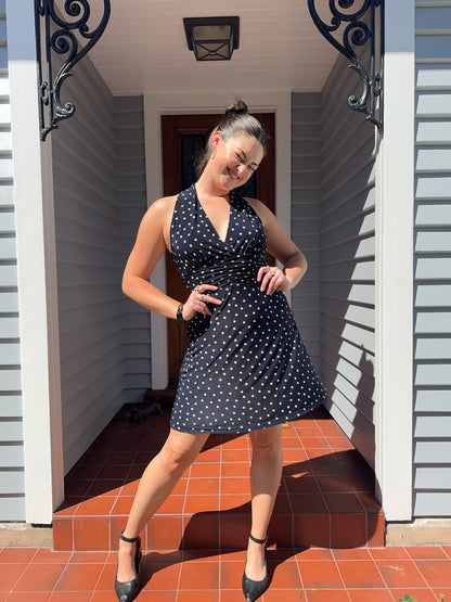 Cute Polka Dot Mini Dress | Size Small