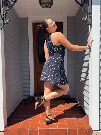 Cute Polka Dot Mini Dress | Size Small