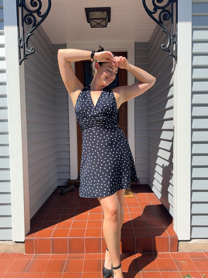 Cute Polka Dot Mini Dress | Size Small