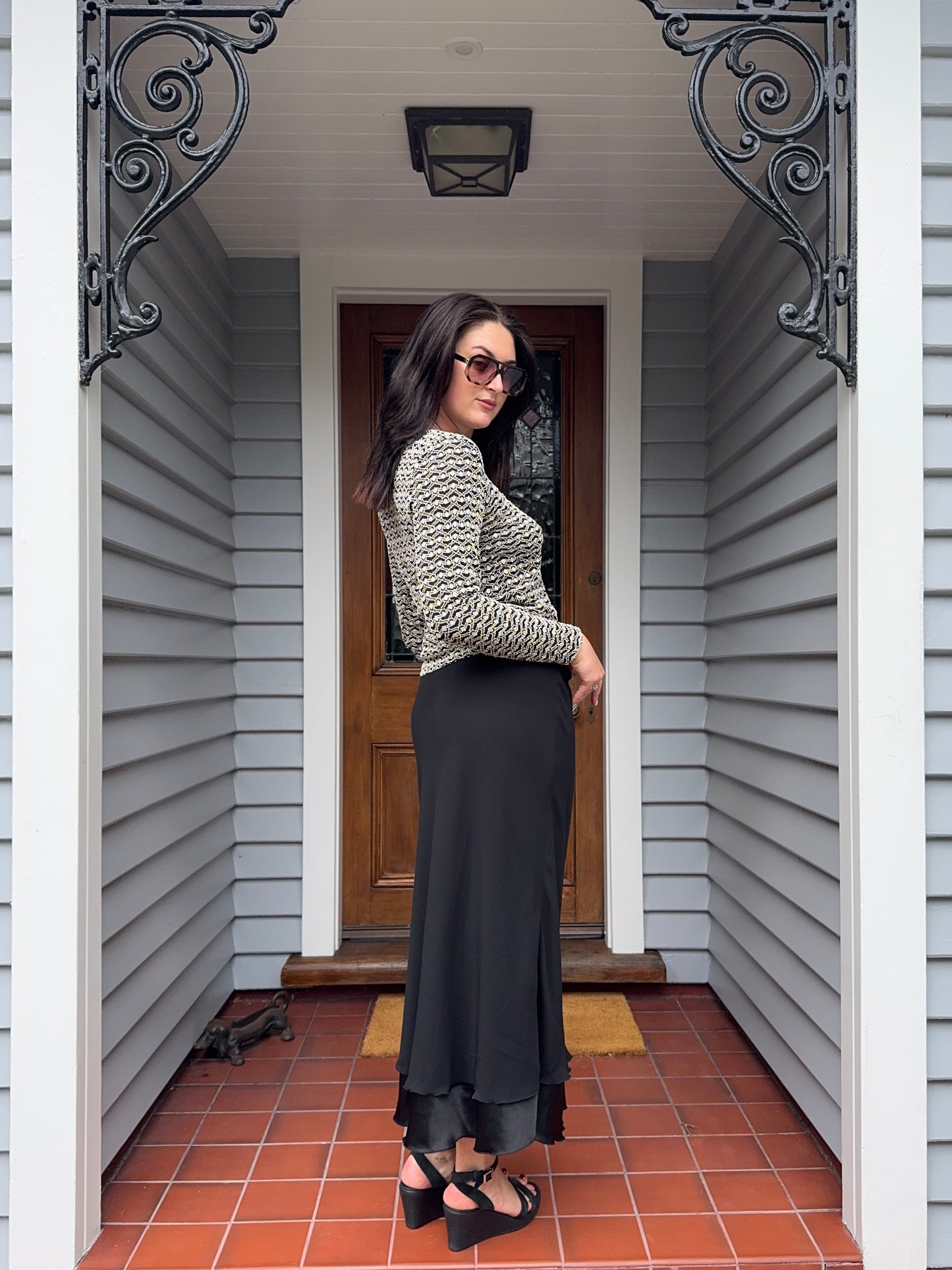 Funky Crochet Longsleeve | Size Large