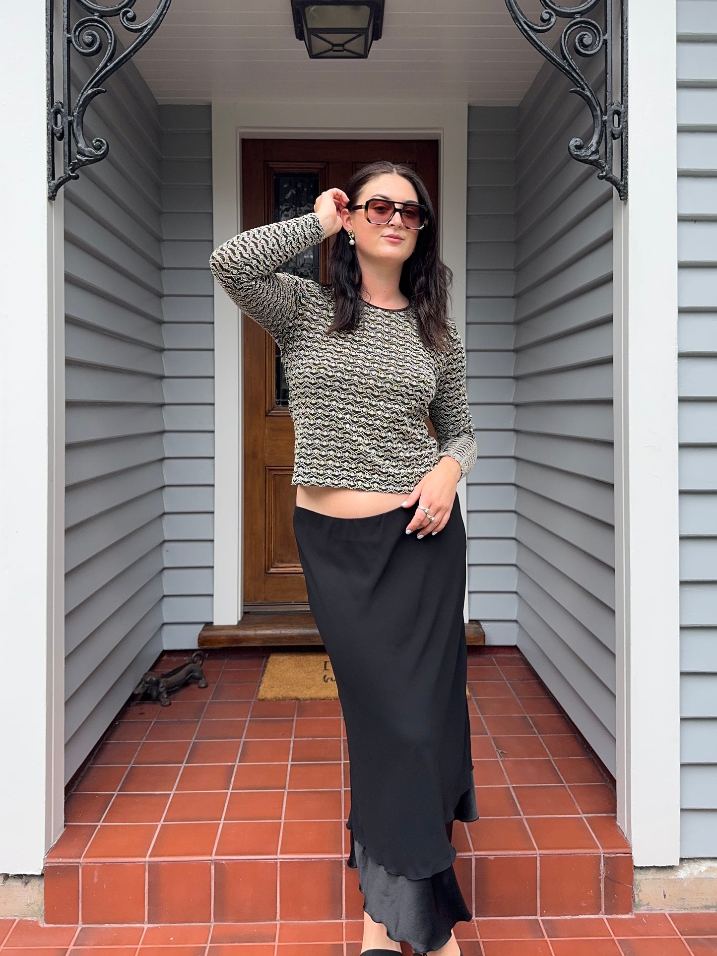 Black Maxi Skirt | Size 12-14