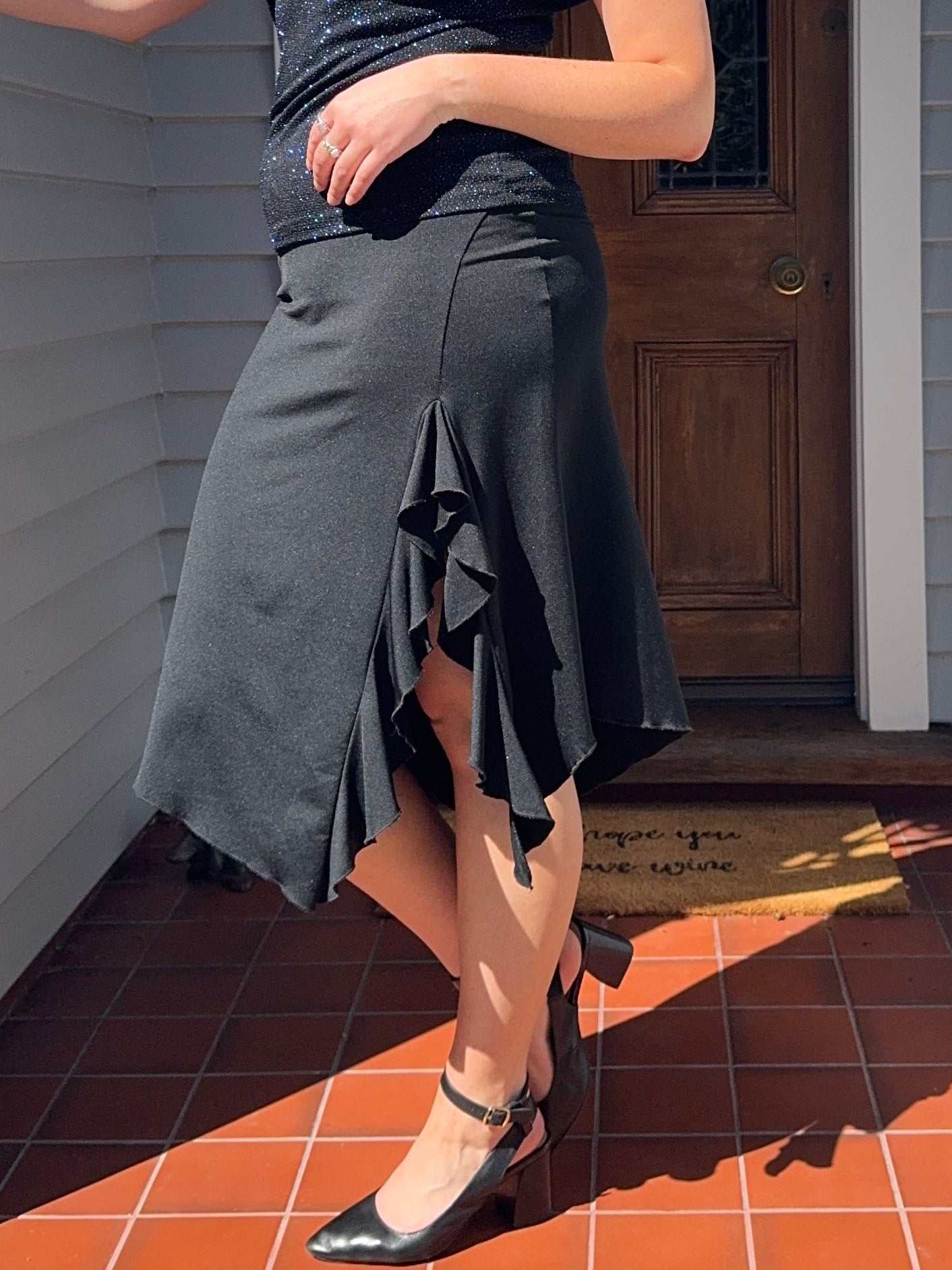 Frilly Midi Skirt | Size 10-12