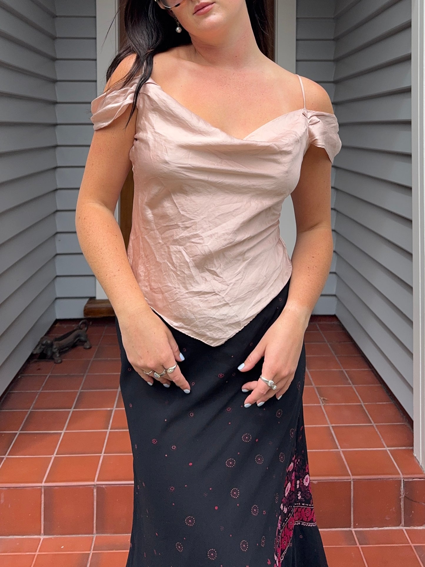 Blush Pink Silk Top | Size 10