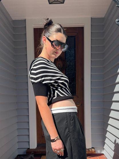 Asymmetric Striped Top | Size 10-12