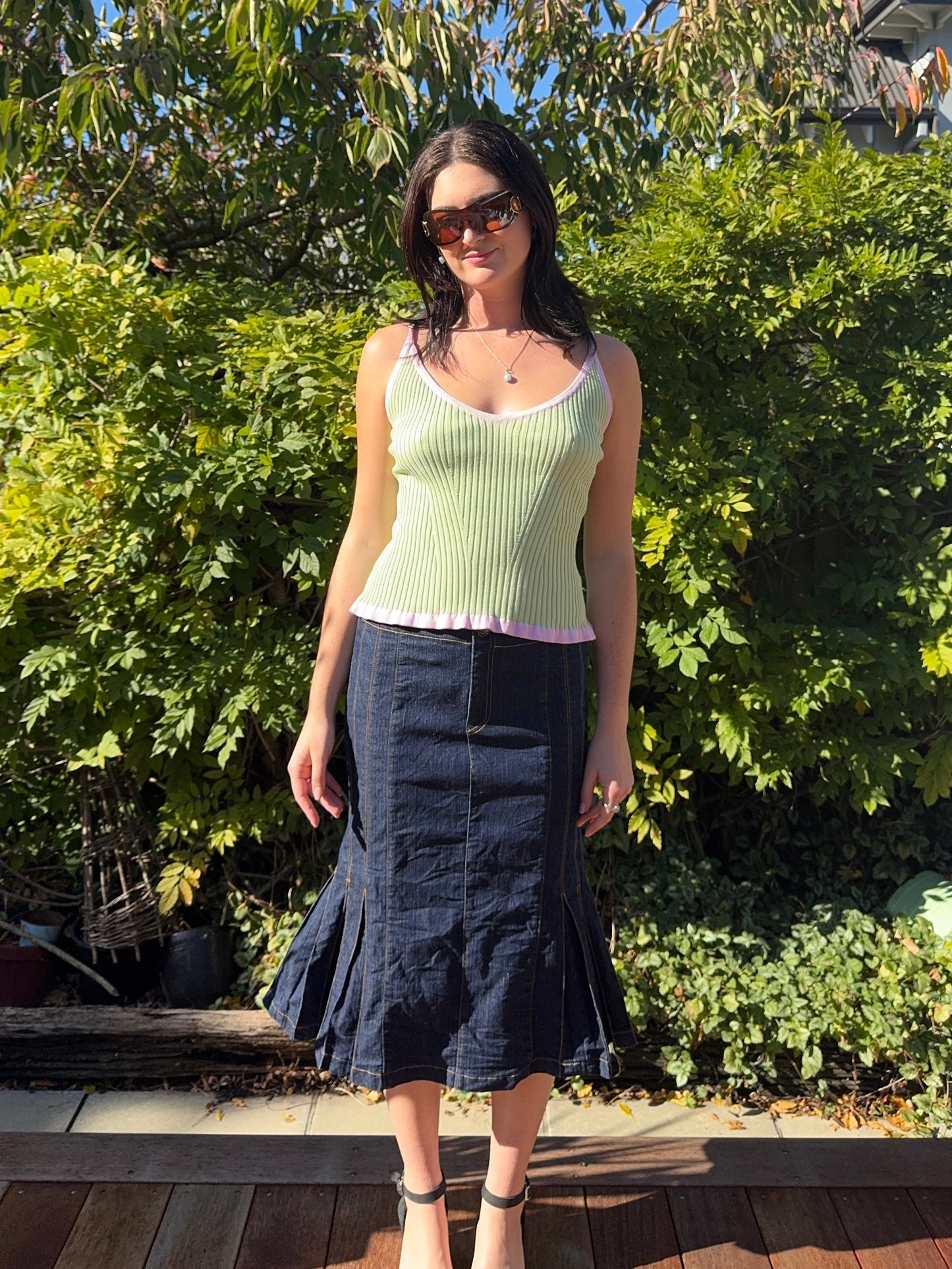 Ruby Green + Pink Cami | Size 10