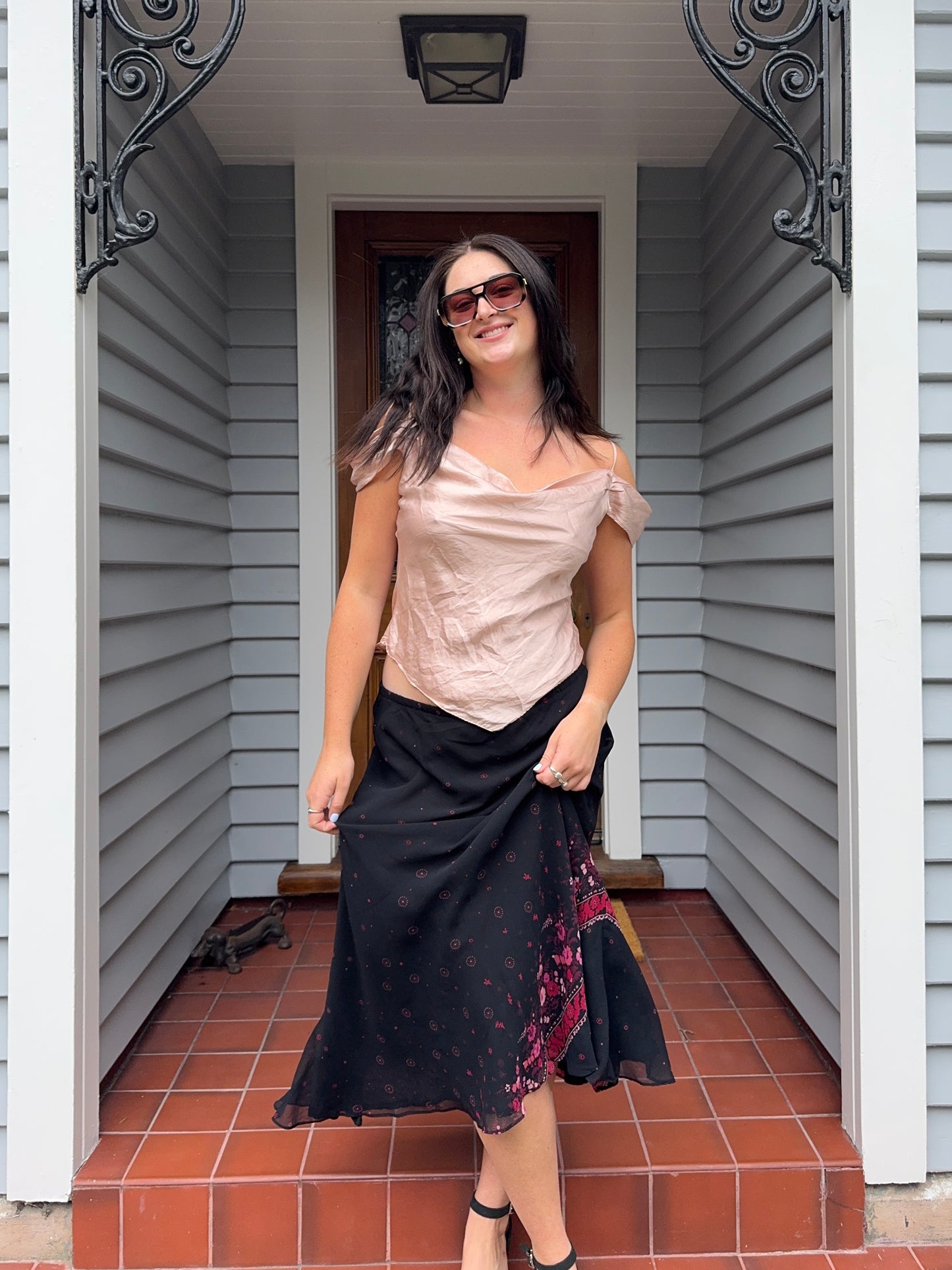 Blush Pink Silk Top | Size 10