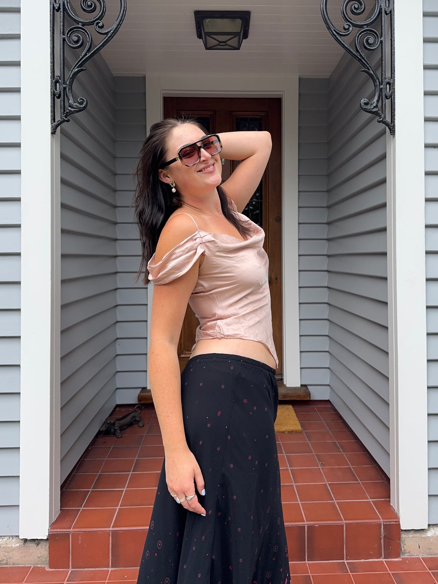 Blush Pink Silk Top | Size 10