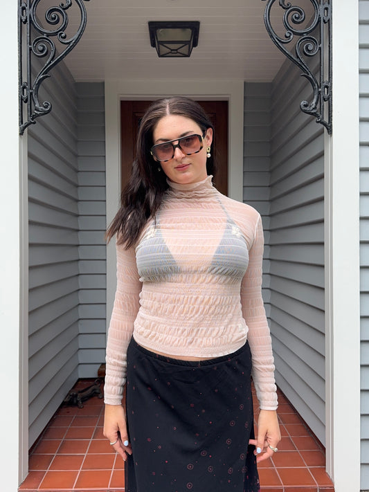 Sheer Turtleneck | Size 10