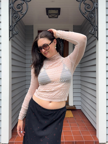 Sheer Turtleneck | Size 10