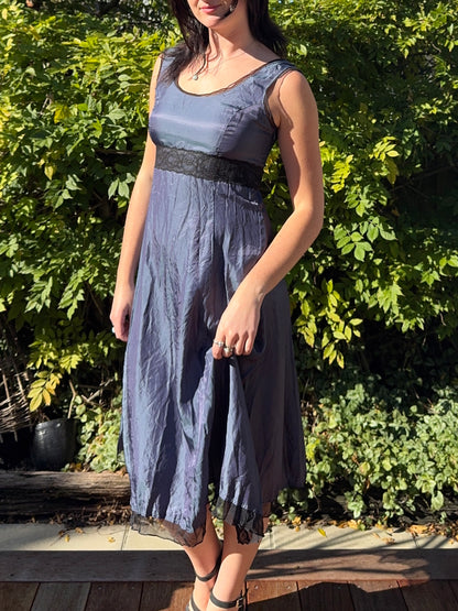 NZ Vintage Lace Midi Dress | Size 10