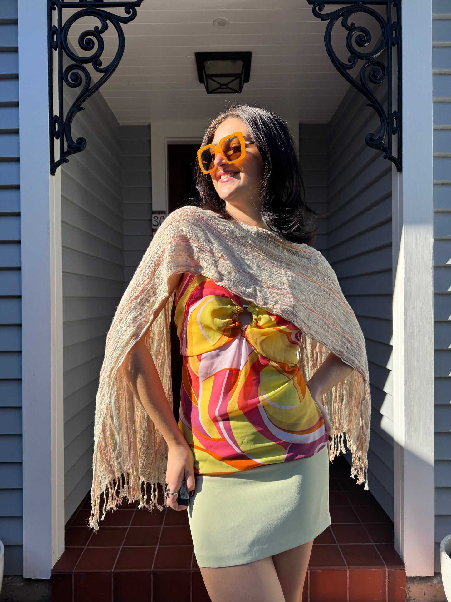 Sparkly, Colourful Scarf