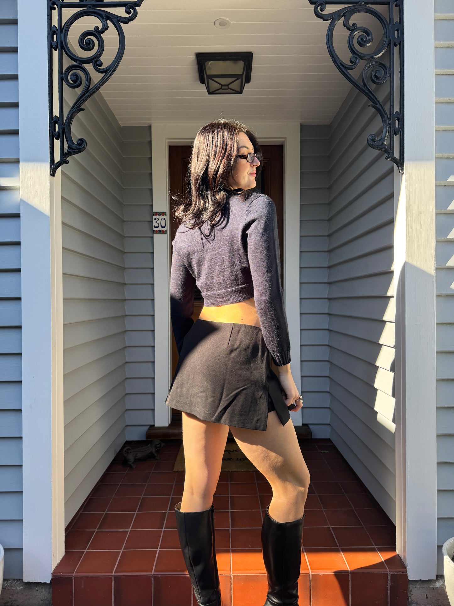 Y2K Cropped Cardigan | Size 10