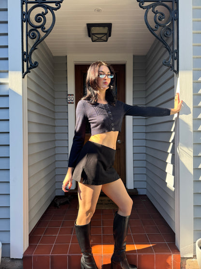Y2K Cropped Cardigan | Size 10