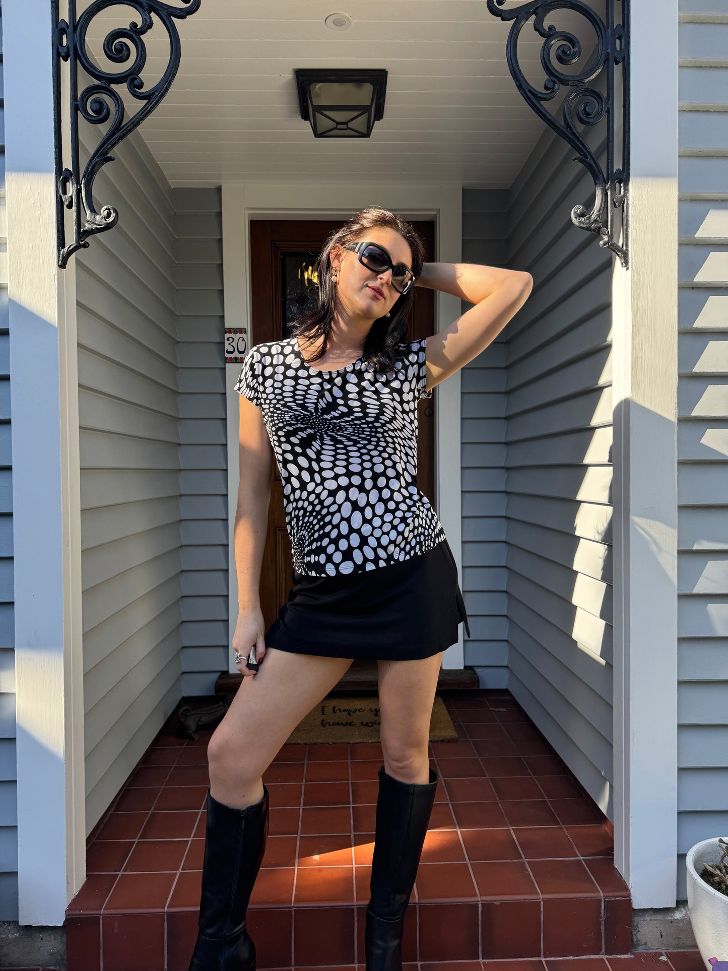 Y2K Polka Dot Top | Size 8-12