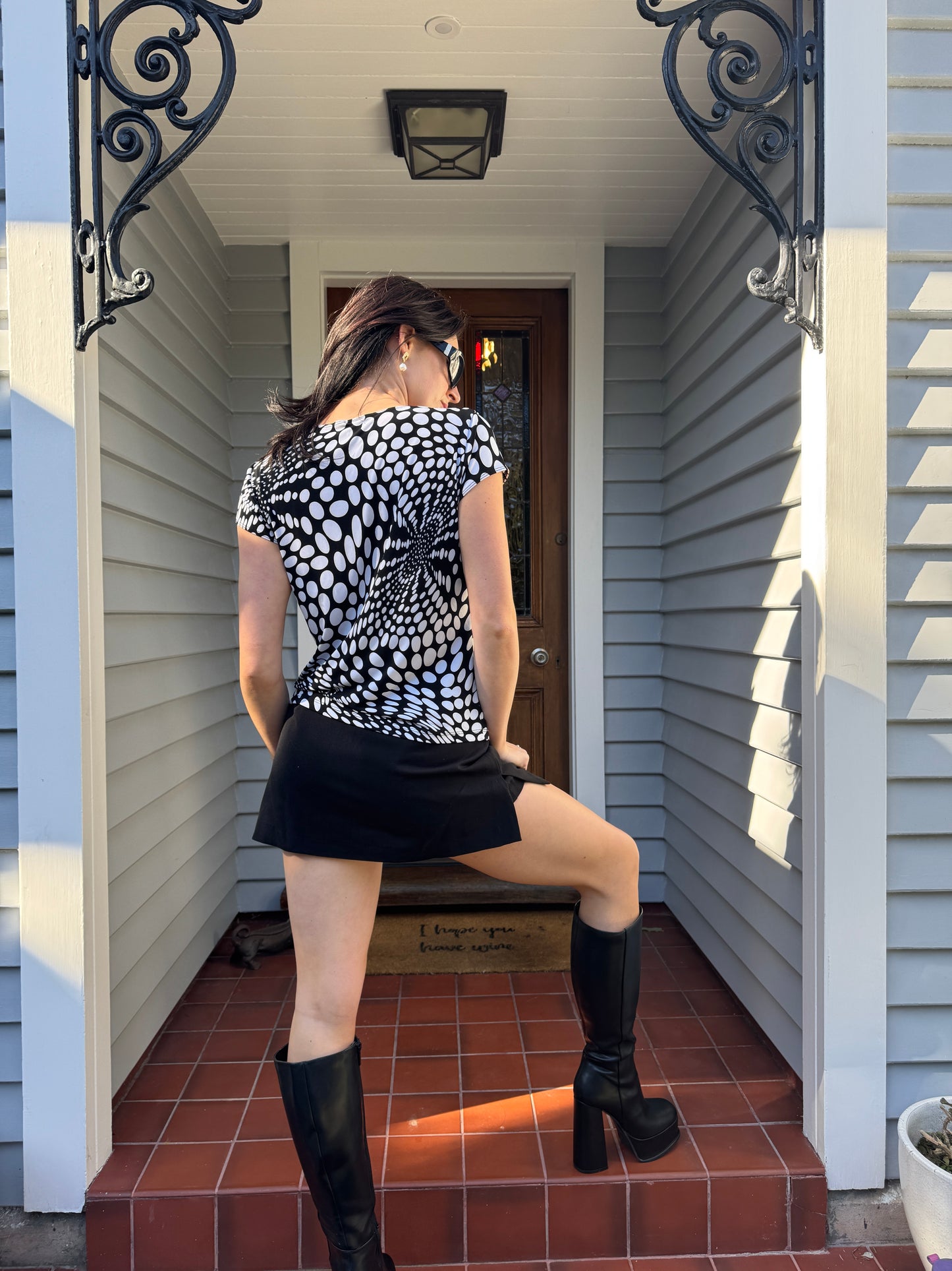 Y2K Polka Dot Top | Size 8-12