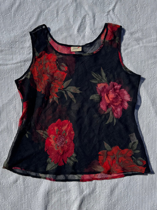 Floral Sheer Blouse | Size 18