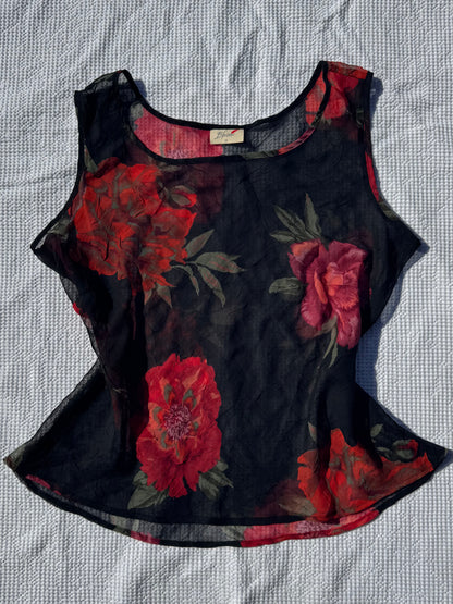 Floral Sheer Blouse | Size 18