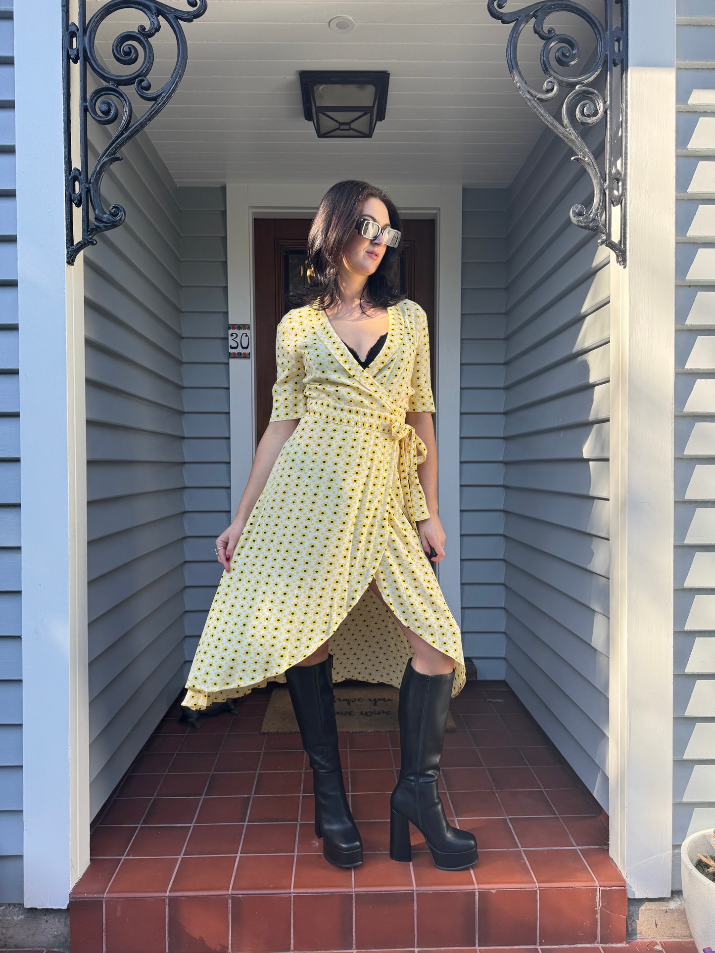 Ganni Sunflower Dress | Size 6-8