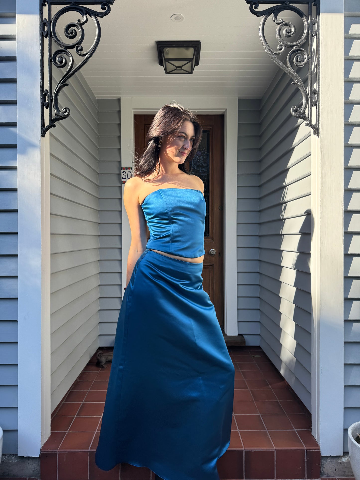 Vintage Blue Two-Piece Set | Size 10-12