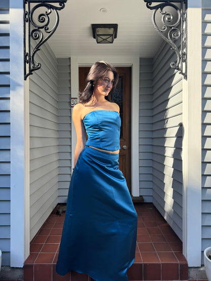 Vintage Blue Two-Piece Set | Size 10-12