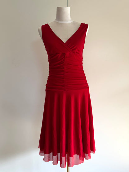 Red Midi Dress | Size Small