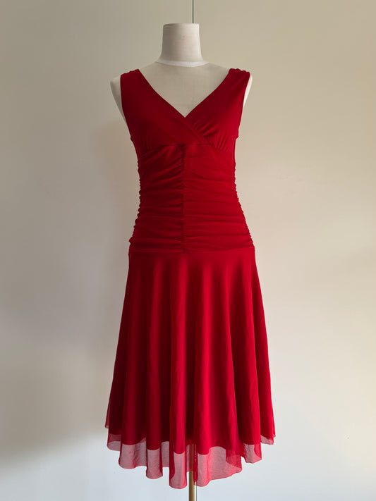 Red Midi Dress | Size Small