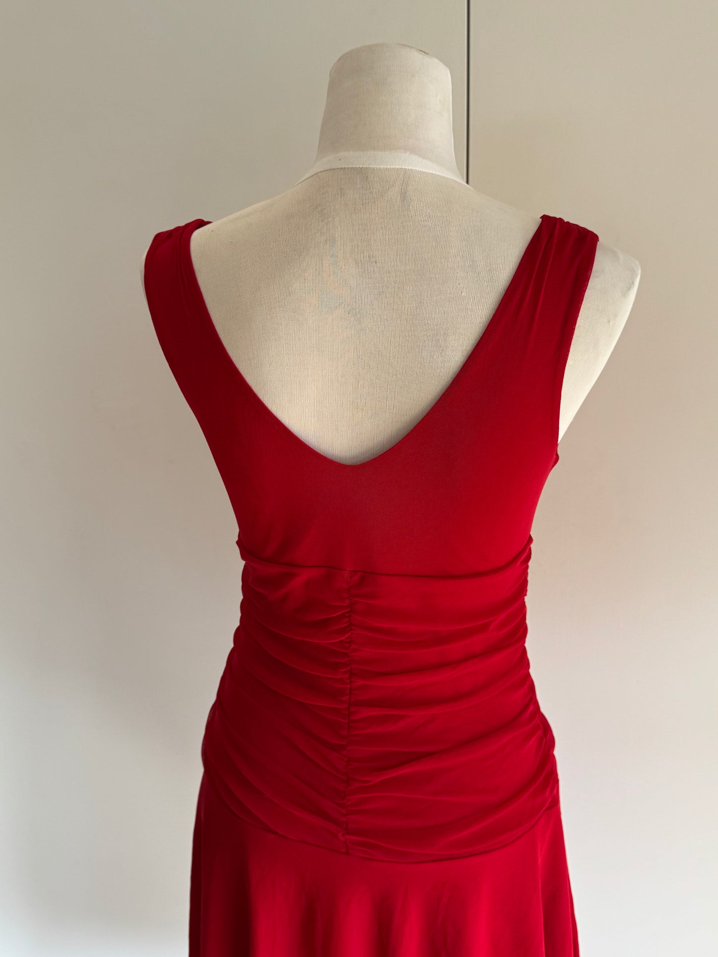 Red Midi Dress | Size Small