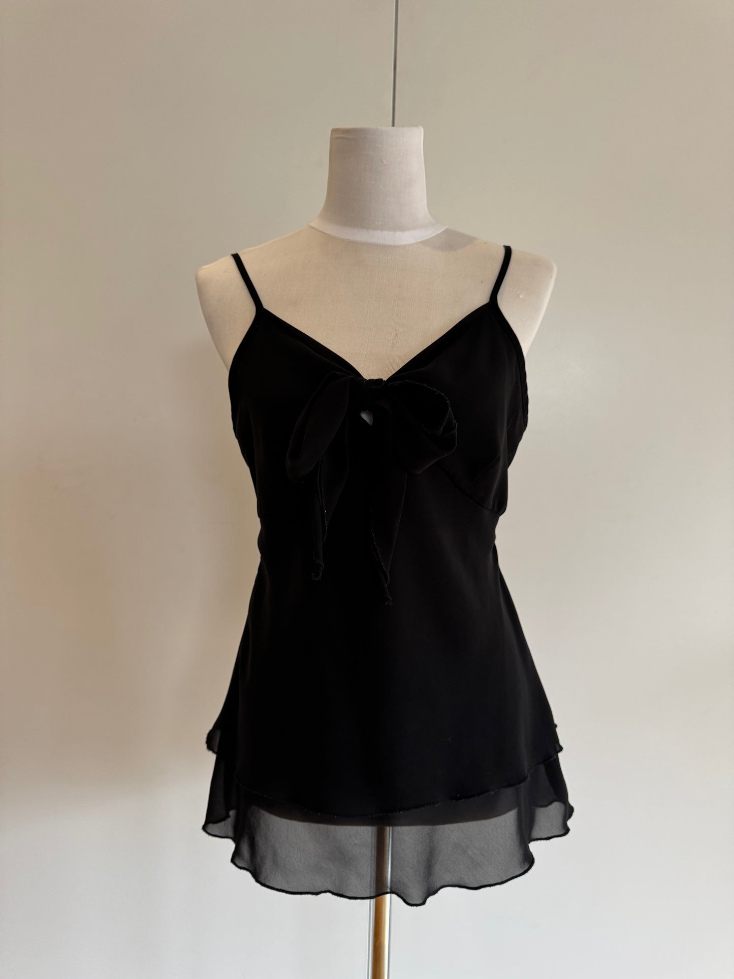 Black Bow Singlet | Size Medium