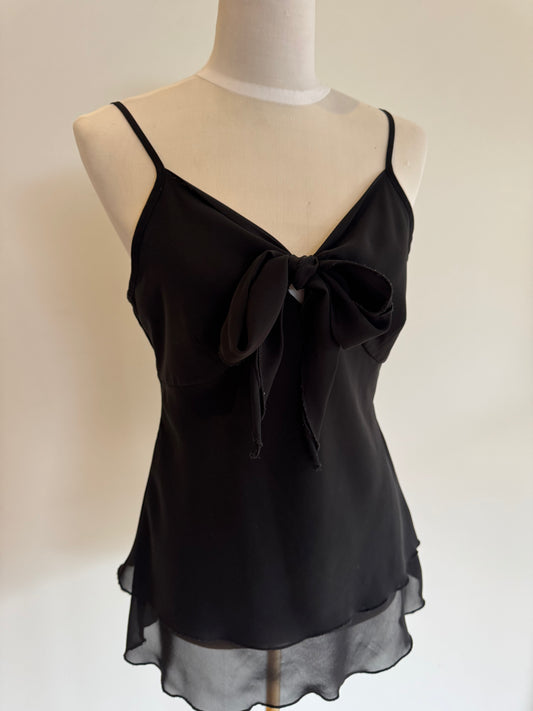 Black Bow Singlet | Size Medium