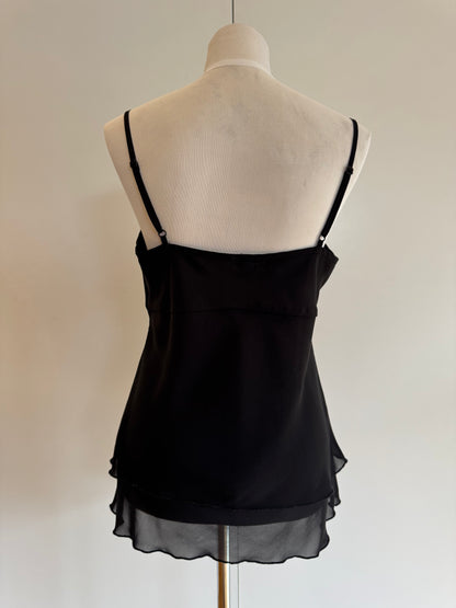 Black Bow Singlet | Size Medium