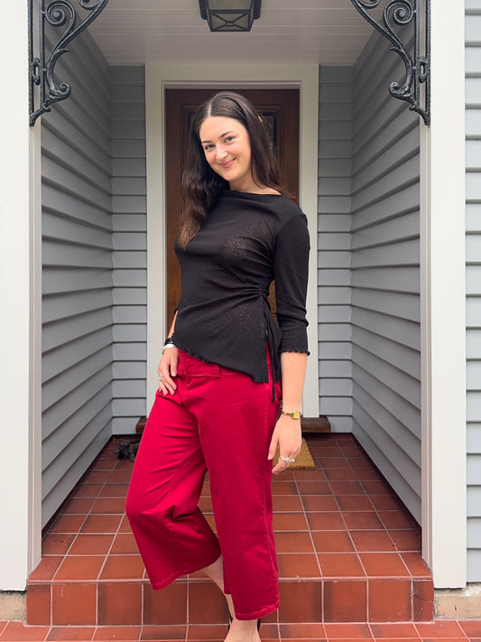 Asymmetric Black Top | Size Large