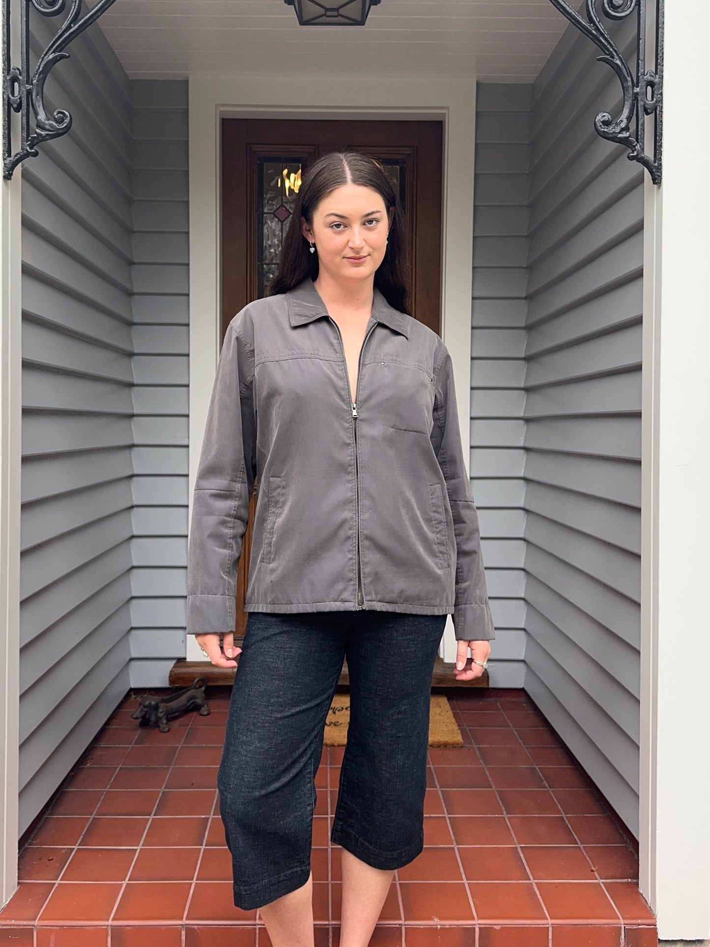 Vintage Grey Jacket | Size large